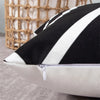 Black/White Geoff Outdoor Square Pillow Cover (Set of 4)