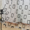 Geometric Sheer Single Curtain Panel (set of 2) B122-LC652
