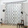 Geometric Sheer Single Curtain Panel (set of 2) B122-LC652