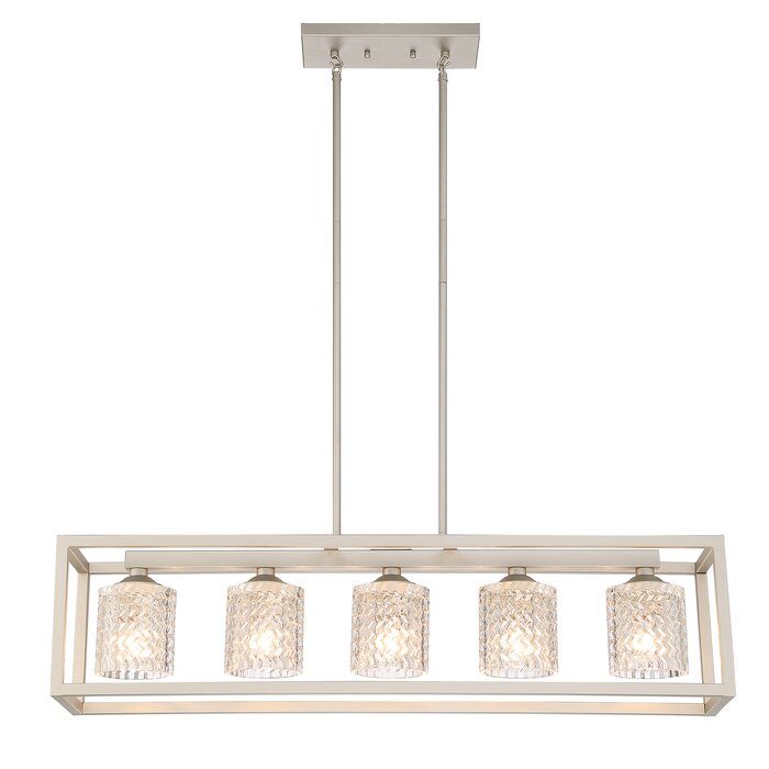 Gerberoy 5 - Light Dimmable Kitchen Island Square / Rectangle Chandelier