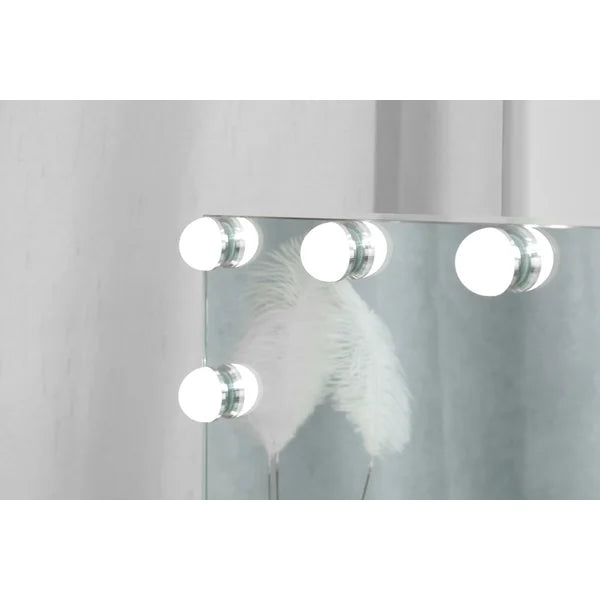 17" x 22.8" Gerlad Beveled Frameless Lighted Vanity Mirror