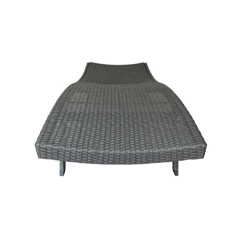Gerson Outdoor Wicker Reclining Chaise Lounge 7210