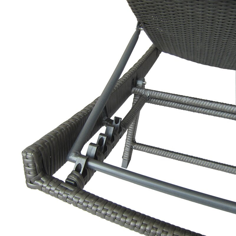 Gerson Outdoor Wicker Reclining Chaise Lounge 7210