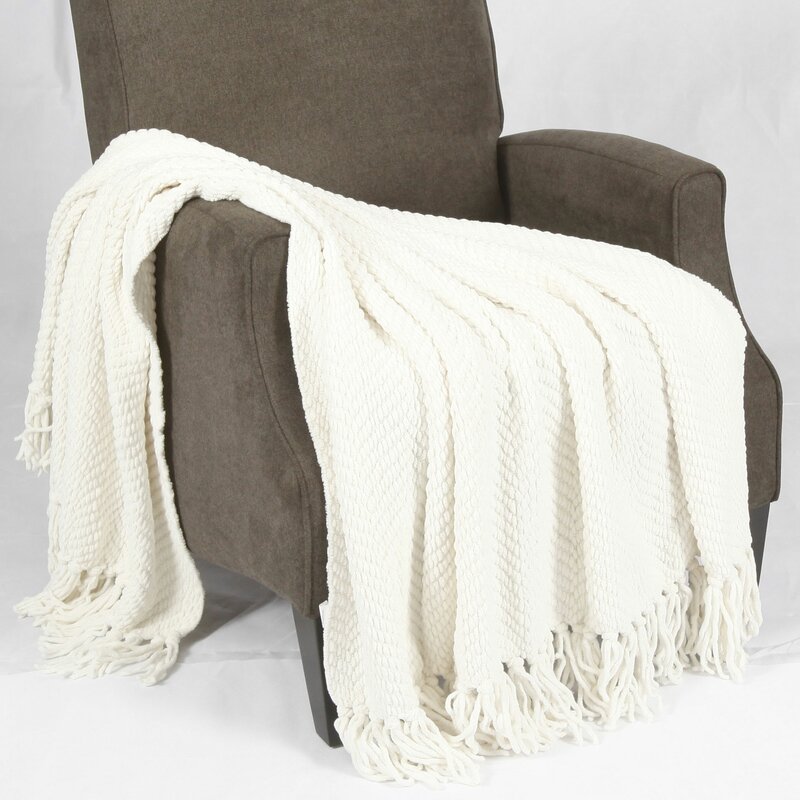 60" W x 80" L Antique White Gerth Blanket