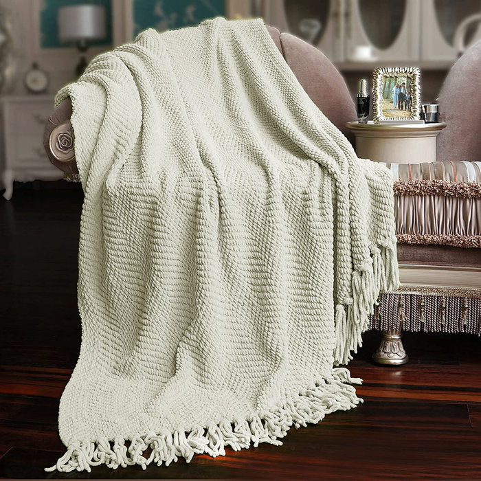 60" W x 80" L Oatmeal Gerth Blanket