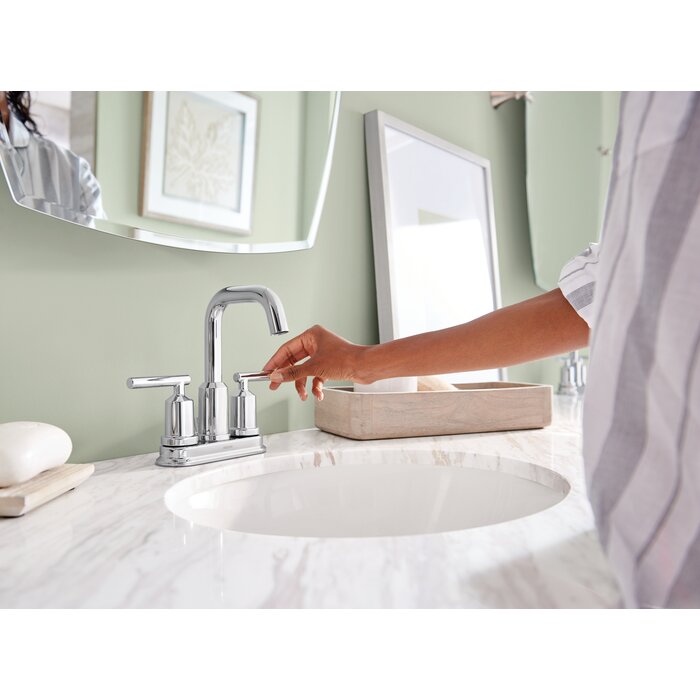 Gibson Centerset Bathroom Faucet with Drain Assembly, Chrome (#894)