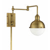 Gillenwater 1-Light Swing Arm Lamp, Natural Brass (#K5201)