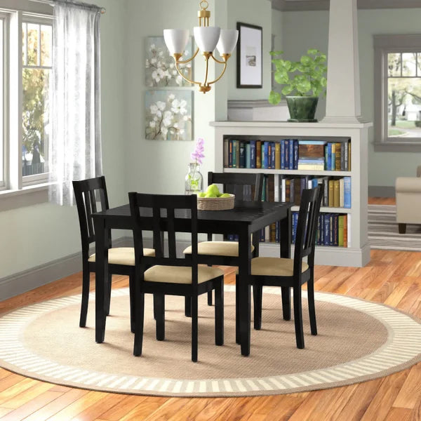 Black Gillies 4 - Person Dining Set
