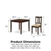 Black Gillies 4 - Person Dining Set