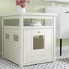 Antique White Ginny Litter Box Enclosure #J13