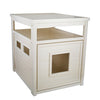 Antique White Ginny Litter Box Enclosure #J13