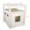 Antique White Ginny Litter Box Enclosure #J13