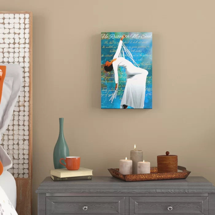 Given To God Christian Dancer African American by Staci Maxwell - Wrapped Canvas Graphic Art, 18" H x 12" W x 2" D