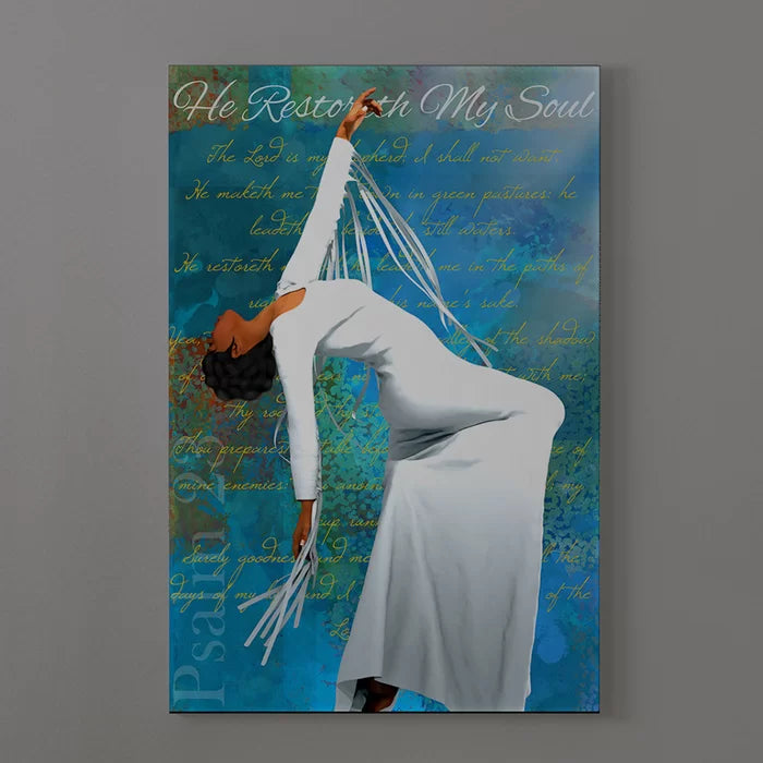 Given To God Christian Dancer African American by Staci Maxwell - Wrapped Canvas Graphic Art, 18" H x 12" W x 2" D