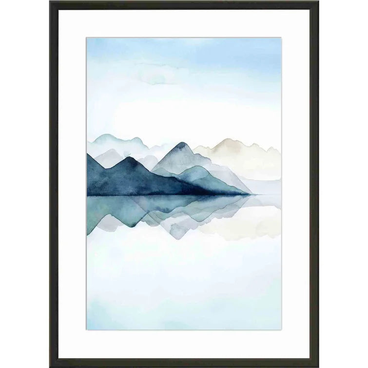 22.09" H x 16.09" W x 1.1" D Glacial Picture Frame Painting