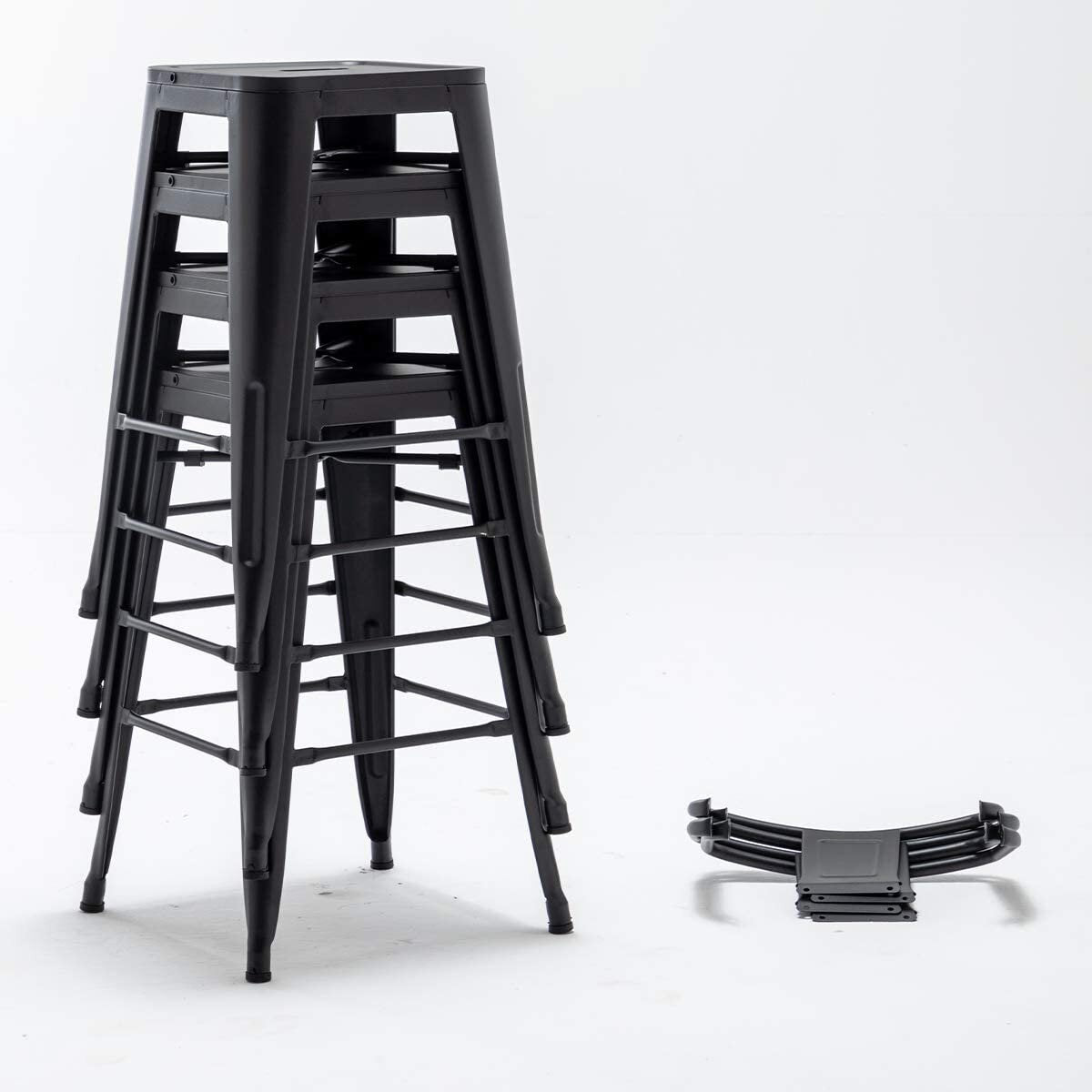 Black Glenn 26" Counter Stools (Set of 4) K7053