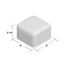 Mint/Gray Glenn Square Bread Box #CR1046