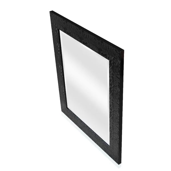 28" x 22" Black Godley Modern and Contemporary Beveled Bathroom/Vanity Mirror - SET OF 2