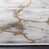 Coupland Abstract Gray/Gold Area Rug KRUG016
