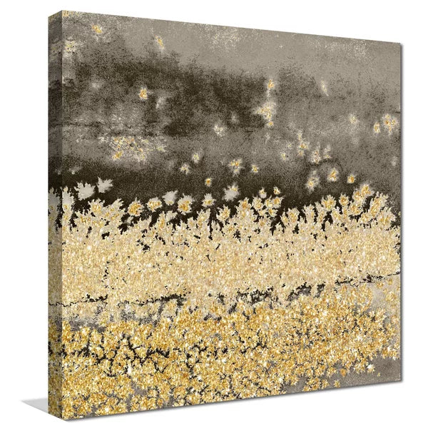 24" H x 24" W x 1" D Gold Winds Square II by Lanie Loreth - Wrapped Canvas Print
