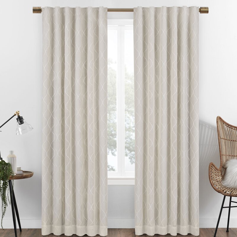 50" W x 108" L Gosse Max Blackout Rod Pocket Single Curtain Panel
