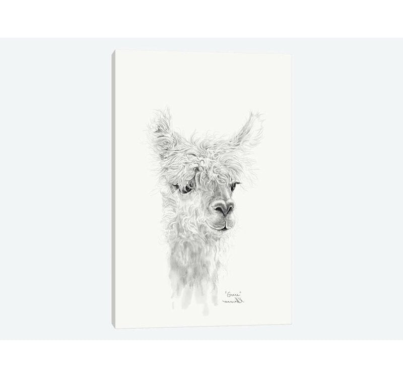 18" H x 12" W x 0.75" D Grace by Kristin Llamas - Unframed Gallery-Wrapped Canvas Giclée on Canvas