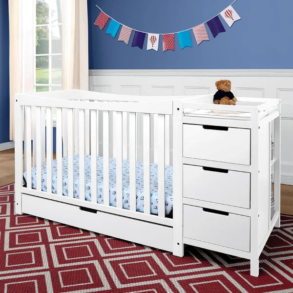 Graco Remi 4-in-1 Convertible Crib and Changer with Storage