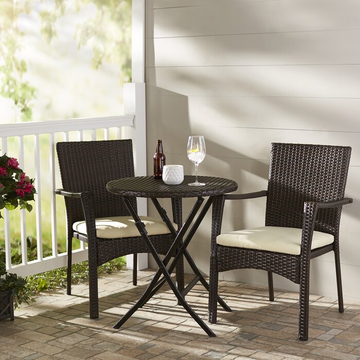 Grampian 3 Piece Bistro Set with Cushions #HA171