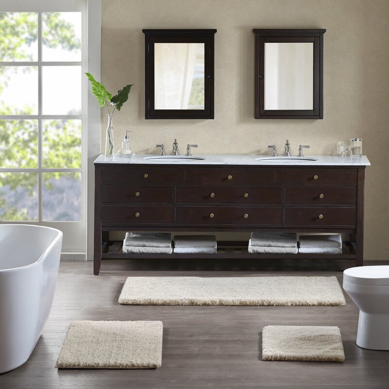 17" W x 24" L Wheat Grande Rectangular Bath Rug B100-VS311