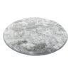 Round Anjelique Abstract Shag Silver/Gray Area Rug s rug245
