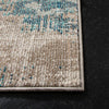 Abderus Abstract Blue/Gray Area Rug KRUG041