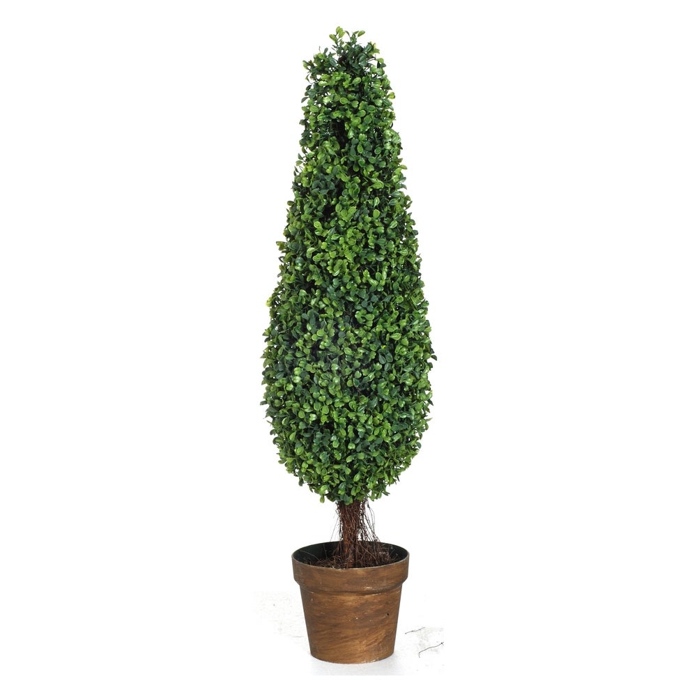 A&B Home 35-Inch Boxwood Tree in Planter AH288