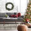 9' H Green Artificial Spruce Christmas Tree with Lights