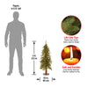 3' Green Cedar Artificial Christmas Tree