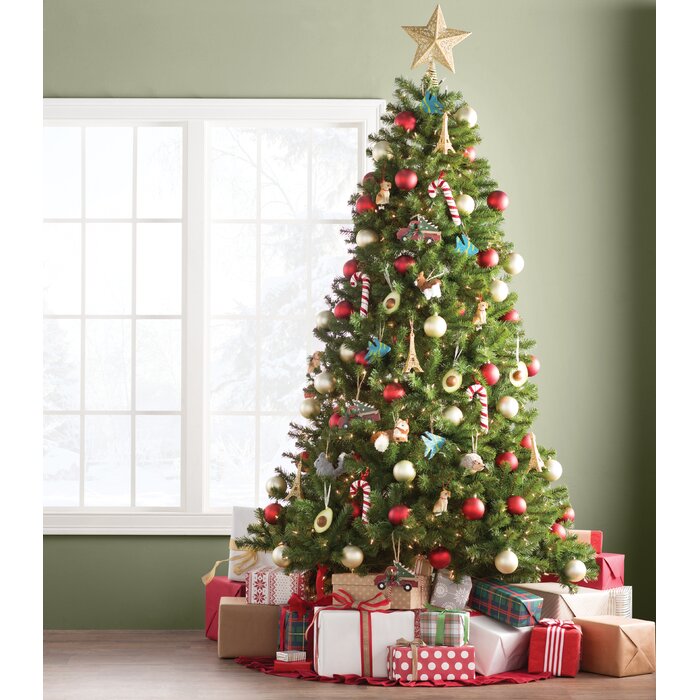 10' Green Fir Christmas Tree with Clear/White Lights
