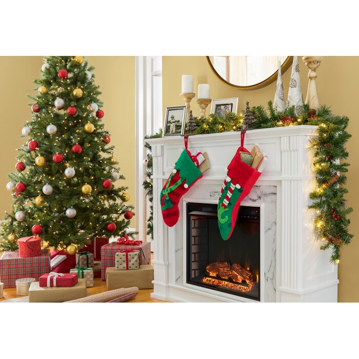 10' Green Fir Christmas Tree with Clear/White Lights