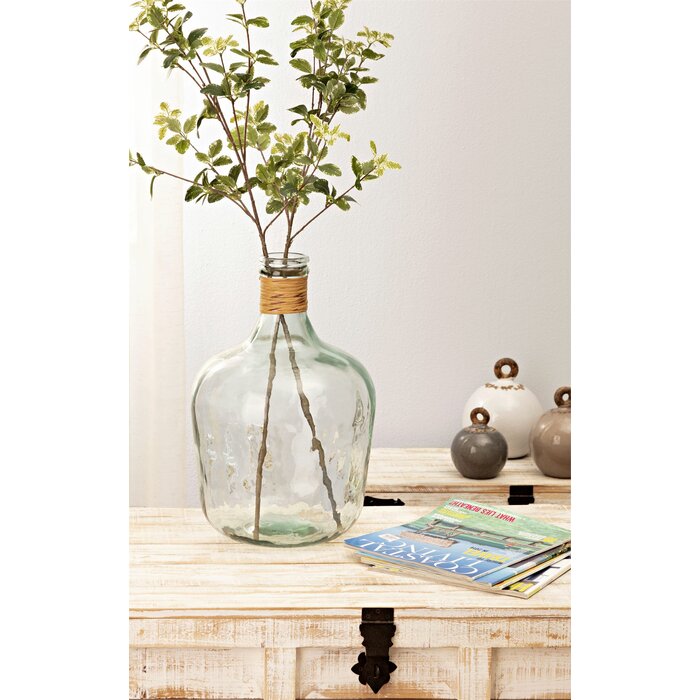 Belton Clear/Green Glass Table Vase LX5580