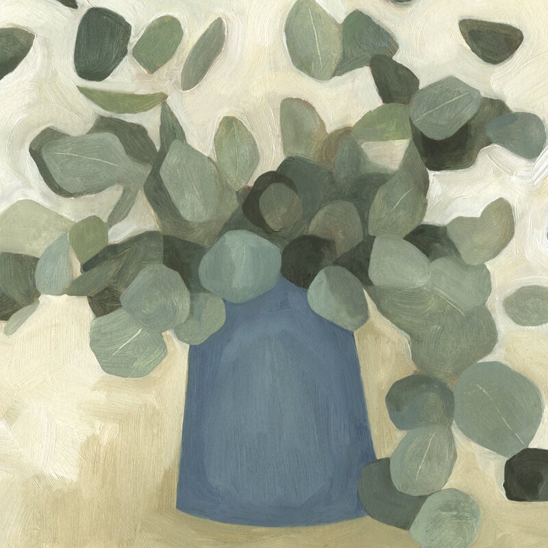 'Greenery Still Life VI' Painting on Canvas AT205