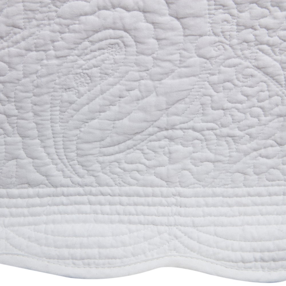 Greenland Home Fashions Paisley Quilted 18-inch Drop Bedskirt, B105-DS251