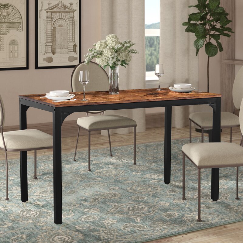 29.5" H x 55.1" L x 23.6" W Grimaldo 23.6" Dining Table EJ805