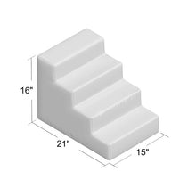 Load image into Gallery viewer, Gray Grommit High Density Foam 4 Step Pet Stair #9028
