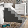 Grommit High Density Foam 5 Step Pet Stair, Grey (#477)