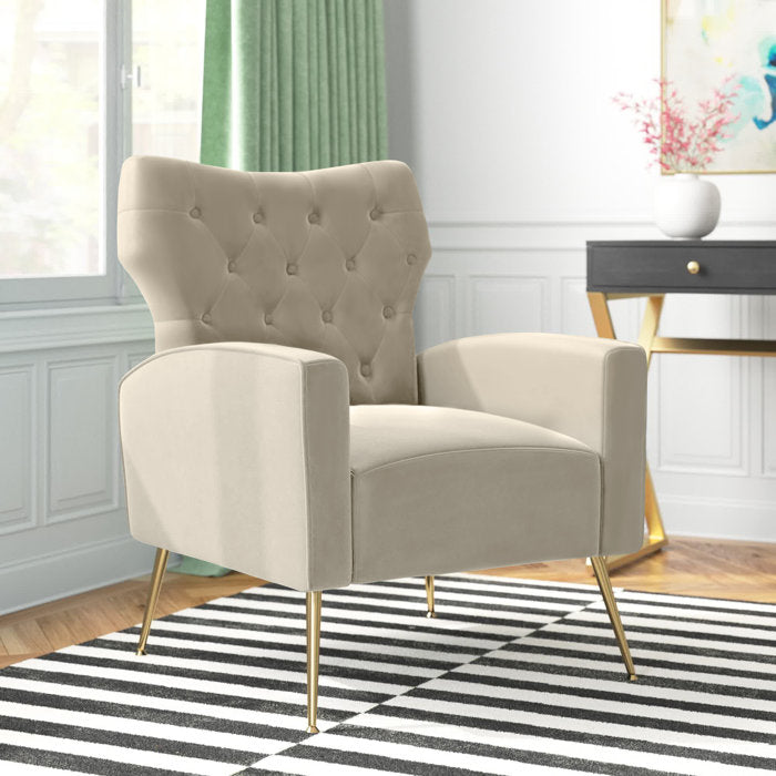 37'' H x 28'' W x 32.5'' D Groombridge Upholstered Wingback Chair