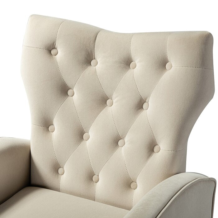 37'' H x 28'' W x 32.5'' D Groombridge Upholstered Wingback Chair