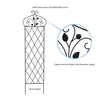 Black Growing Up Gardening 63'' H x 18'' W Lattice Panel Trellis