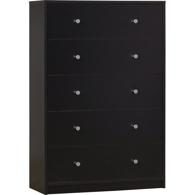 Black Guilford 5 Drawer Chest K8753