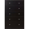 Black Guilford 5 Drawer Chest K8753