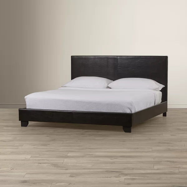 Black Gullion Upholstered Low Profile Standard Bed QUEEN