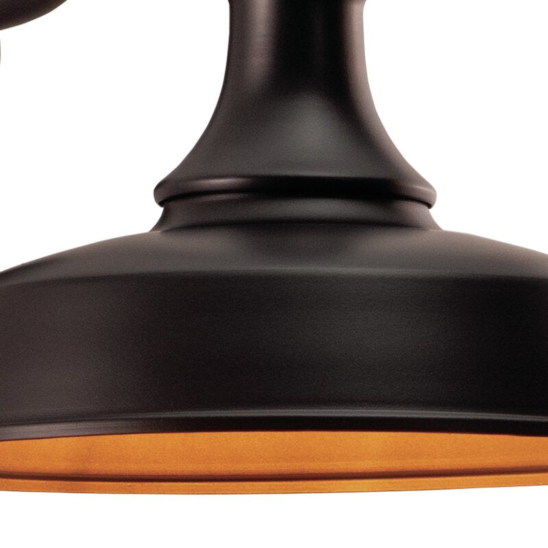 Gunnora Outdoor Barn Light with Dusk to Dawn, 9x9x13.25"