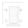 Gunnora Outdoor Barn Light with Dusk to Dawn, 9x9x13.25